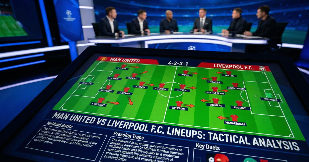 Man United vs Liverpool F.C. Lineups