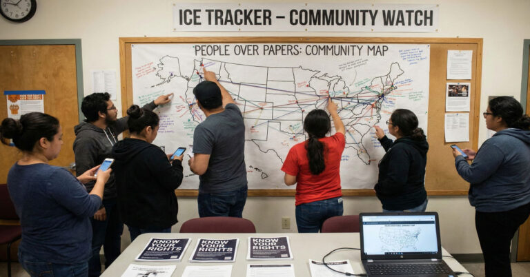 People Over Papers: Community Map Tracks ICE Activity
