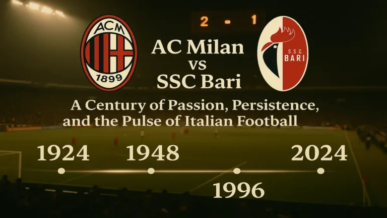 AC Milan vs SSC Bari Timeline
