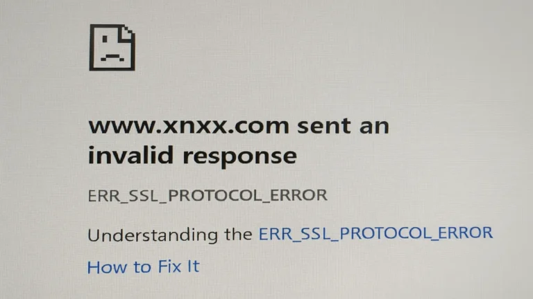 www.xnxx.com sent an invalid response. err_ssl_protocol_error