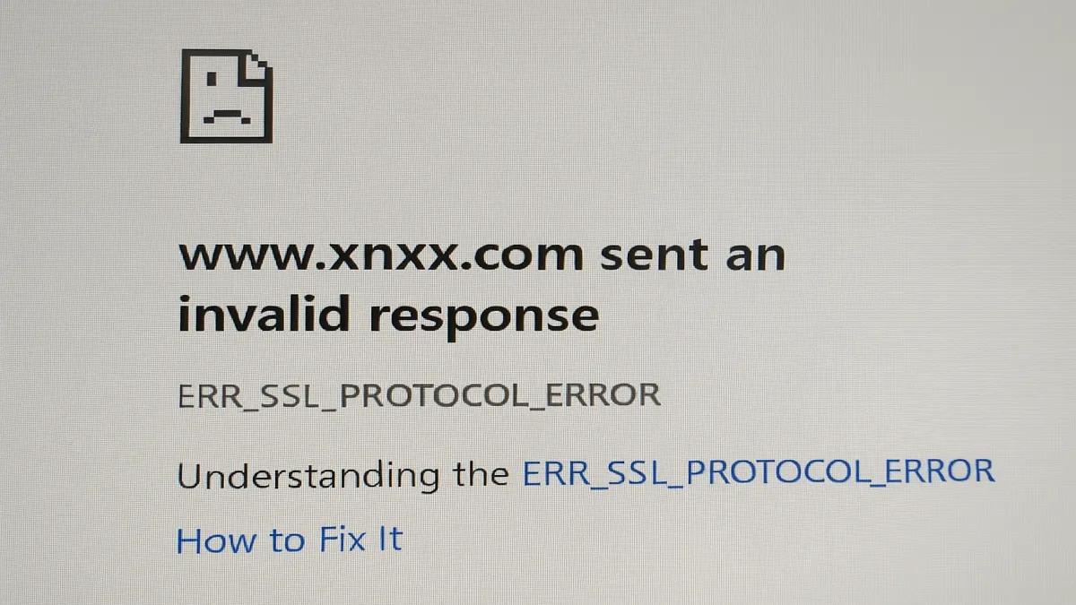 www.xnxx.com sent an invalid response. err_ssl_protocol_error