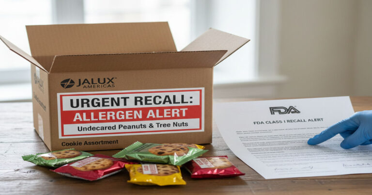 Jalux Americas Cookie Recall: Allergens & FDA Class I Alert
