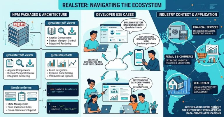Realster: Understanding the NPM Packages, Developer Use Cases, and Industry Context