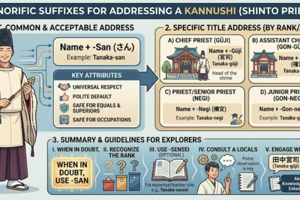 What Honorific Suffix Would Be Used When Addressing a Kannushi?