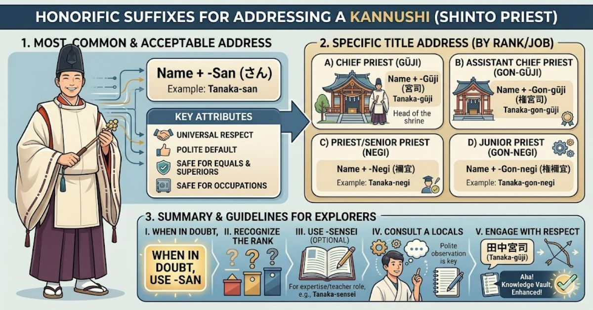What Honorific Suffix Would Be Used When Addressing a Kannushi?