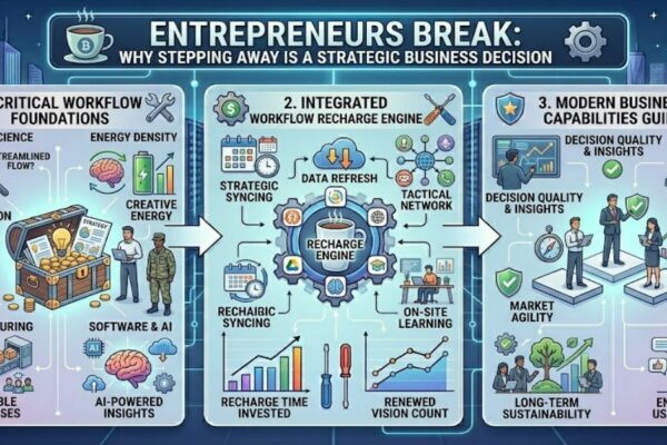 Entrepreneurs break strategies help reduce burnout, improve decision-making, and support sustainable business growth through intentional recovery.