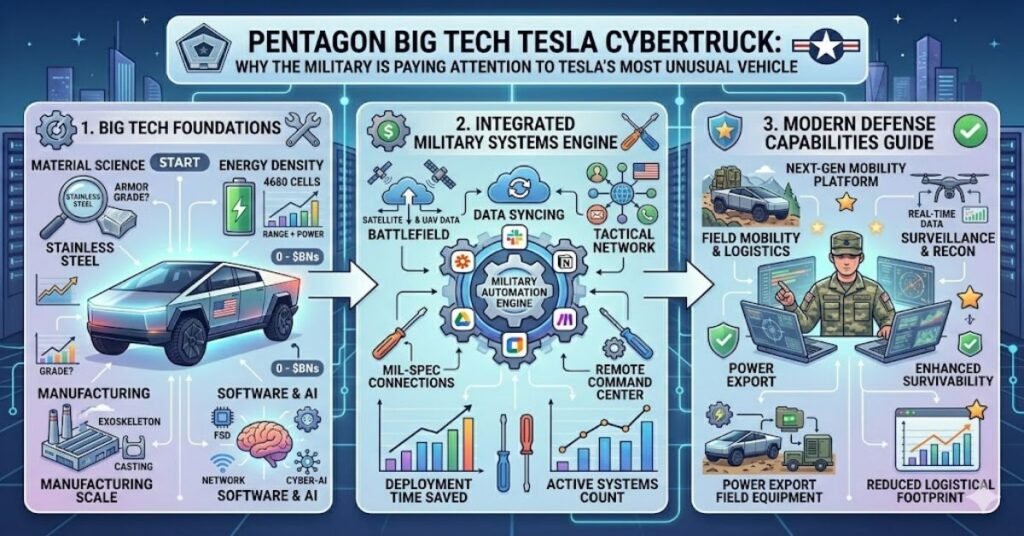 Pentagon Big Tech Tesla Cybertruck: Why the Military Is Paying Attention to Tesla's Most Unusual Vehicle