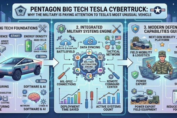 Pentagon Big Tech Tesla Cybertruck: Why the Military Is Paying Attention to Tesla's Most Unusual Vehicle
